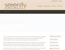 Tablet Screenshot of insureserenity.com